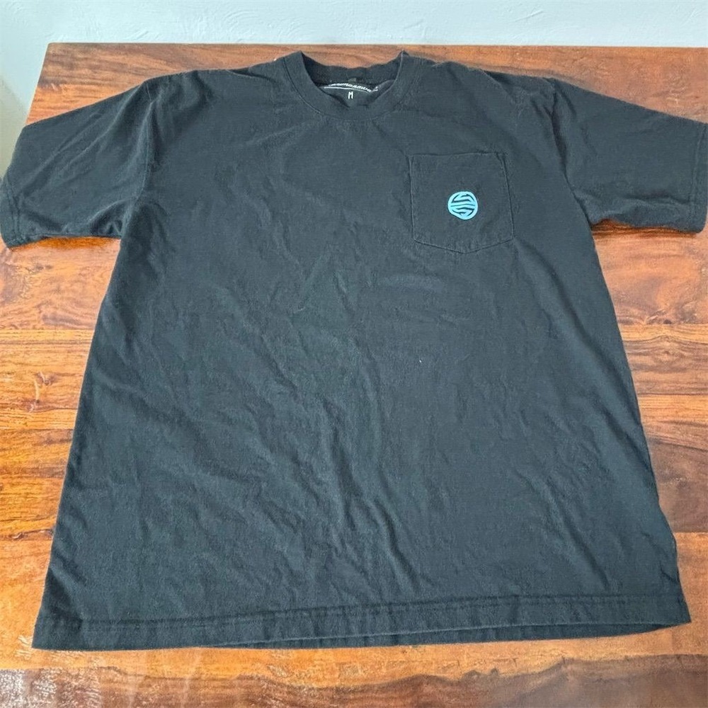 Silent‎ Sanctuary Men's Black Graphic Print Pocket T-Shirt M Bar Tour Theme